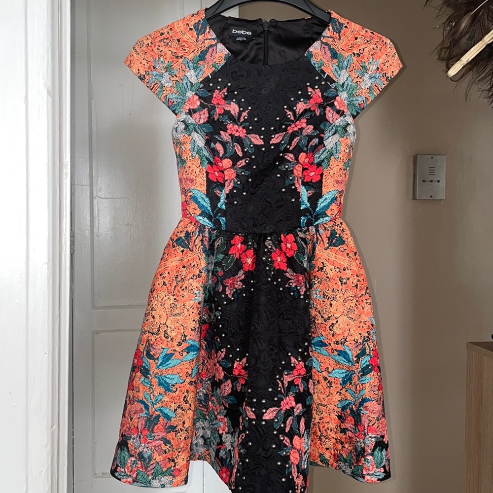 Bebe Colorful Party Dress